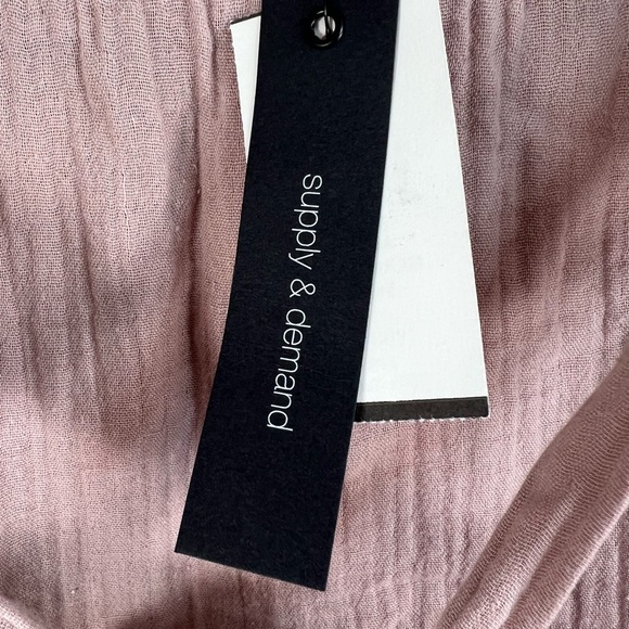 Supply & Demand Pink petal Patrick High-Rise Cotton Mini Skirt Ruffled Hem,SizeM - Picture 3 of 10